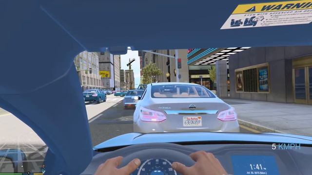 GTA5 Honda accord v6 touring 3.5 sedan drive New york city смотреть онлайн