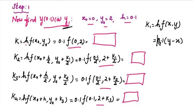 Runge-Kutta fourth order method | Find y(0.2) from dy/dx = y – x, y(0) = 2, taking h = 0.1 | Tamil смотреть онлайн