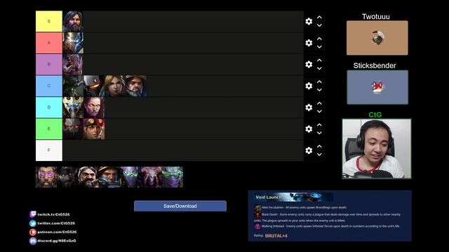 Co-Op Commander Tier List (Endless Infection) | Starcraft II: Co-Op смотреть онлайн