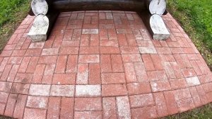 Покраска тротуарной плитки