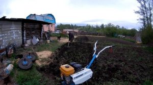 Грядки мотоблоком