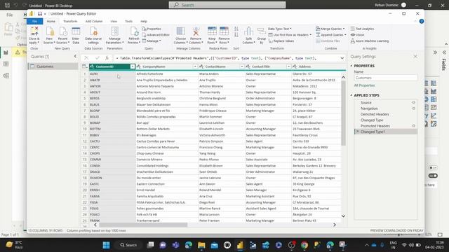 09. Promote First Row as Header | Power Query Editor смотреть онлайн