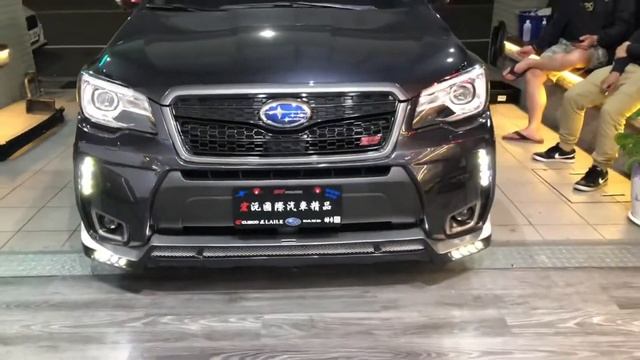 ROWEN front lower spoiler with LED spot lamp for Subaru Forester 森林人ROWEN 前下巴 смотреть онлайн