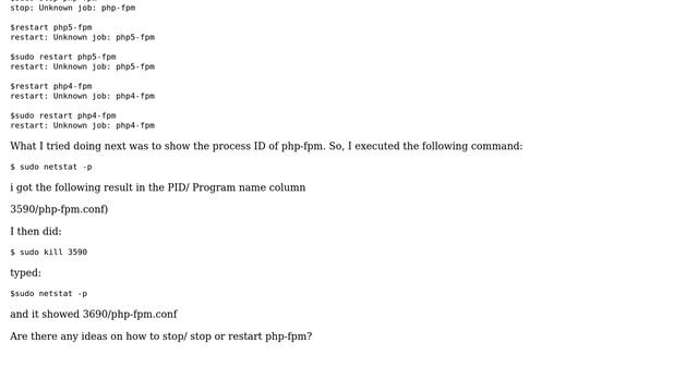 Ho do you stop and start php-fpm? (2 Solutions!!) смотреть онлайн