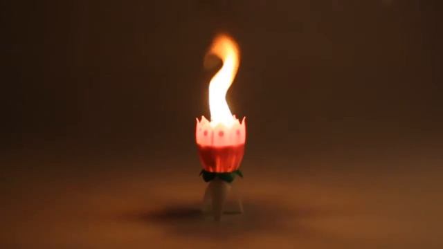 Свеча-цветок музыкальная (фейерверк в торт) в подарочной картонной коробке смотреть онлайн