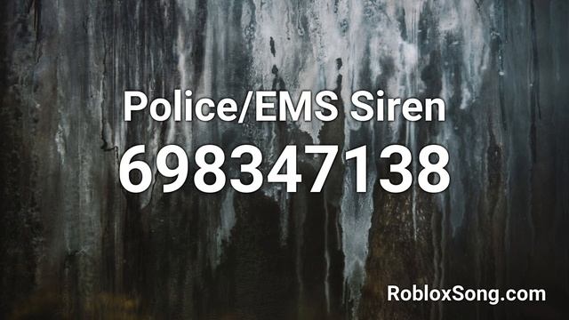 Police/EMS Siren Roblox ID - Roblox Music Code смотреть онлайн