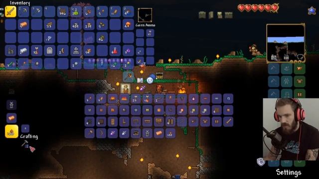 PEWDIEPIE PLAYS "TERRARIA : JOURNEY'S END" #1 : FRICK THE CACTUS !! смотреть онлайн
