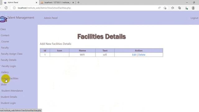 Institute Management 20 by Using PHP смотреть онлайн