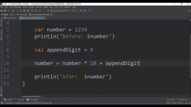 number append digit end in kotlin смотреть онлайн