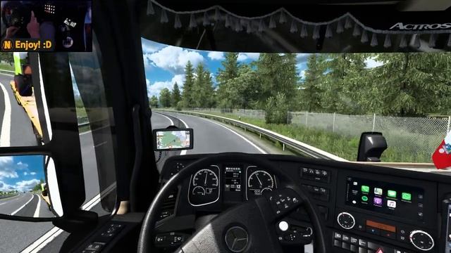 Mercedes Actros MP4 1851 | ETS2 Gameplay 4K + wheel cam | Stockholm - Aalborg смотреть онлайн