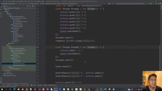 27 - Stack implementation using CAS - Follow Up 3 - SOLUTION - Unit Test Code Demo смотреть онлайн
