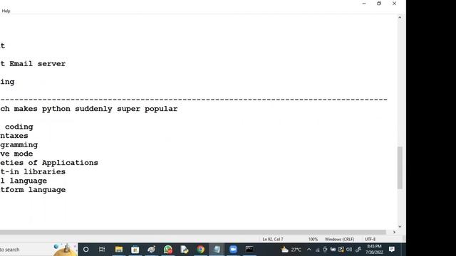 PYTHON tutorials || Demo - 1 || by Mr. Vijay On 20-07-2022 @8PM IST смотреть онлайн
