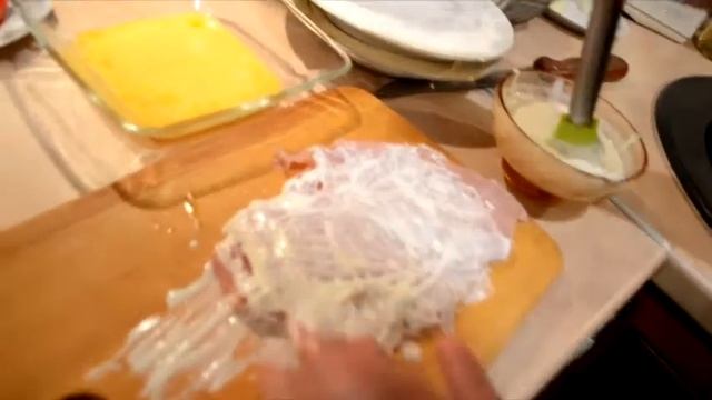 Куриное филе с грибами и паприкой. Латышская кухня