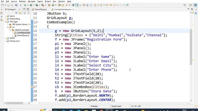 Java course Lecture 35(Grid layout, registration form, Combo Box creation) смотреть онлайн