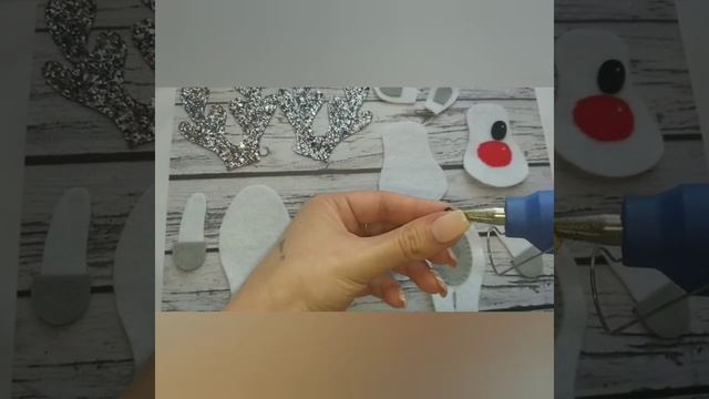 Новогодний Олень из Фетра. Игрушка на елку. смотреть онлайн