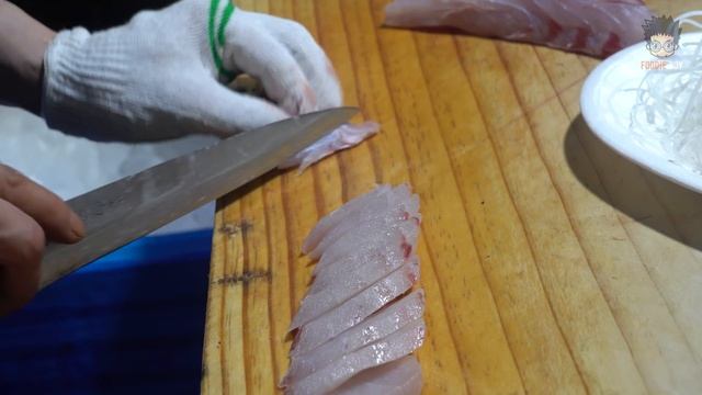 민어 연어 숙성회 / Aged Brown Croaker, Salmon Sashimi - Korean Street Food / 서울 노량진 수산시장 смотреть онлайн