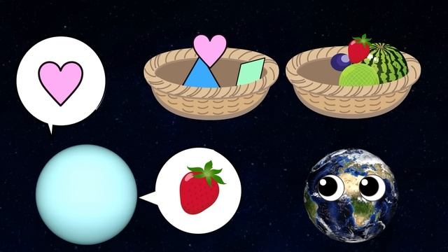 Planet Games & Names　fruit and shape　Solar System Comparison　For Baby kids смотреть онлайн