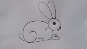 Рисуем зайчика от числа 22