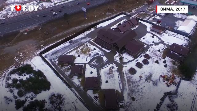 Как выглядит ресторан возле Куропат с высоты смотреть онлайн