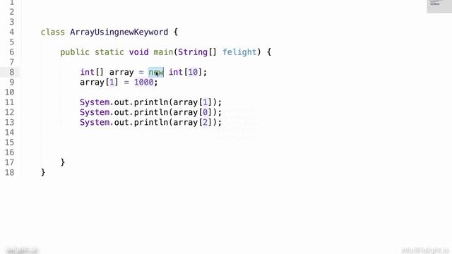 [Java Basics] Creating an array using new Keyword and fundamentals of Arrays in Java смотреть онлайн