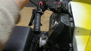 Установка курка газа с подогревом, от снегохода Тайга на Буран!