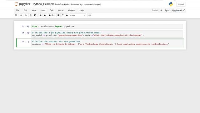 Quick Python Code #3 - AI-Powered Question Answering in Python | Machine Learning | Dinesh Krishnan смотреть онлайн