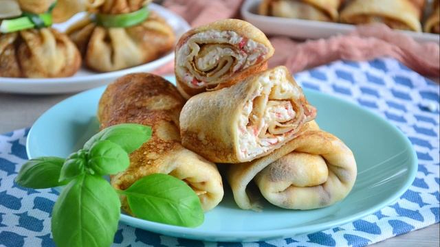 Тонкие Блины на Молоке / 3 Лучшие Начинки для Блинов / Несладкие начинки смотреть онлайн