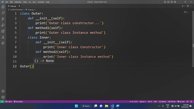 Inner classes|Python|Telugu|Qest. смотреть онлайн