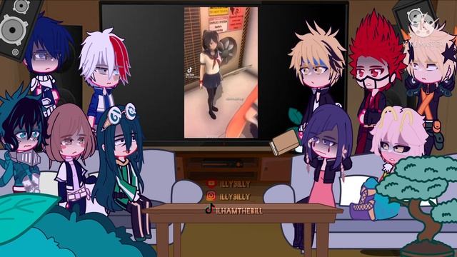 MHA react to Y/N as Ayano || MHA x Yandere Simulator || short смотреть онлайн