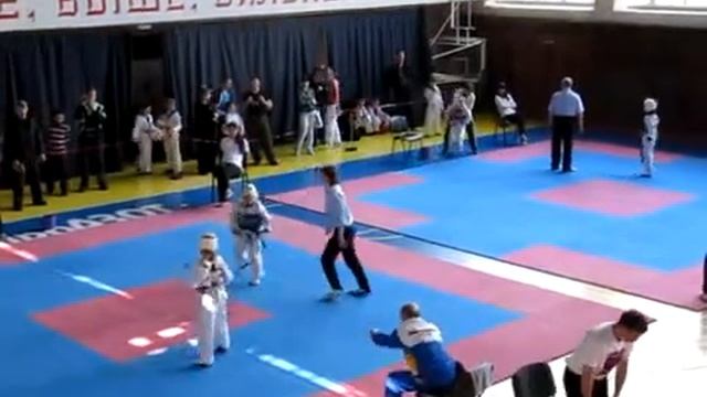 Турнир "Прометей" Княжев М2 Иотов А2 Тхэквондо ВТФ 21.04.12. смотреть онлайн