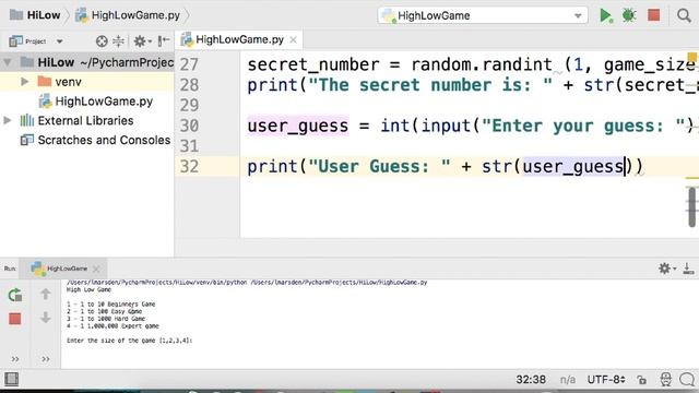 Python High Low Game Part 2 смотреть онлайн