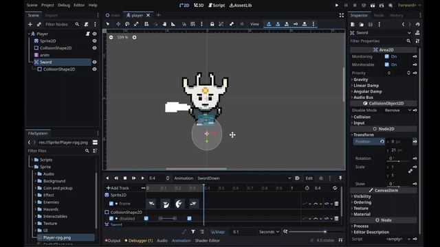 GODOT 4 RPG Mini-Serie | 2 | Sword, animations, state machine смотреть онлайн