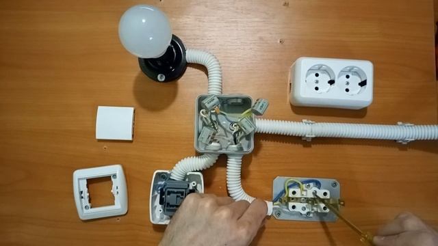 Как подключить розетку и выключатель - как подключить выключатель света от розетки смотреть онлайн