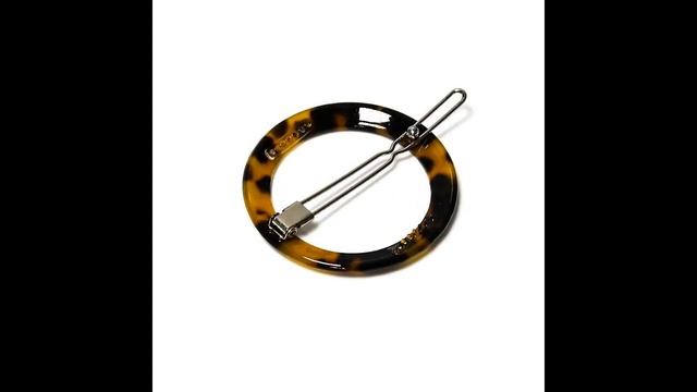 Заколка для волос с черепаховым принтом - Круг, светлый смотреть онлайн