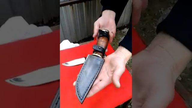 Готовые ножи. Нож разделочный и для охоты. Моя ручная работа. Украина. смотреть онлайн