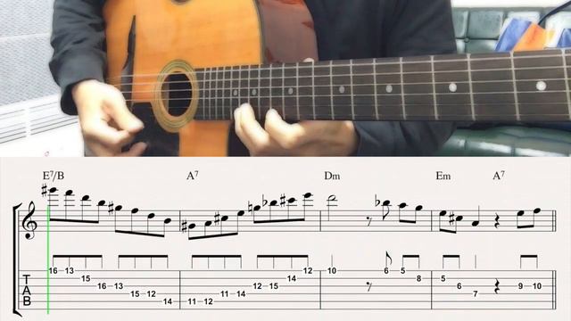 Chega de Saudade(No More Blues) Theme | Gypsy Jazz Guitar Tabs смотреть онлайн