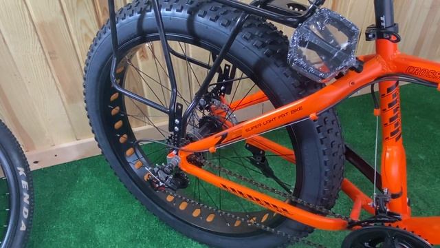 Велосипед Titan 26"*4" Crossover FT 2021 Рама-17" Черно-Оранжевый смотреть онлайн