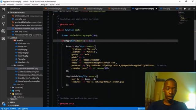 Laravel avec Now UI Kit de Creative Tim смотреть онлайн