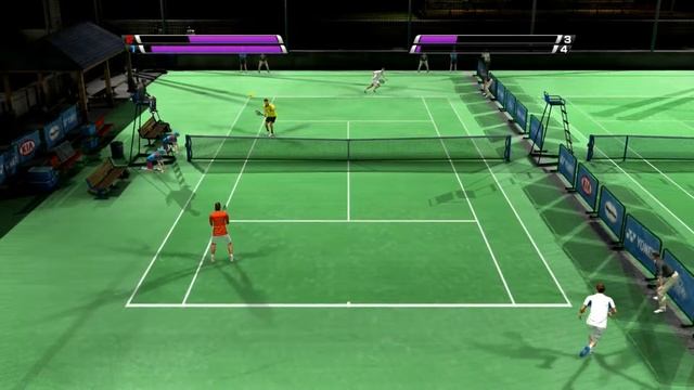 Virtua Tennis 4 - Co op Gameplay смотреть онлайн
