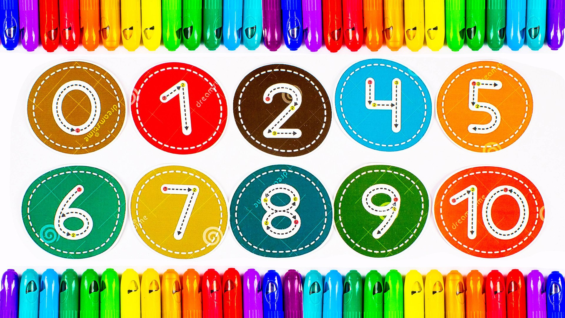 Учим Английские Числа от 0 до 10! Английский для Малышей! смотреть онлайн