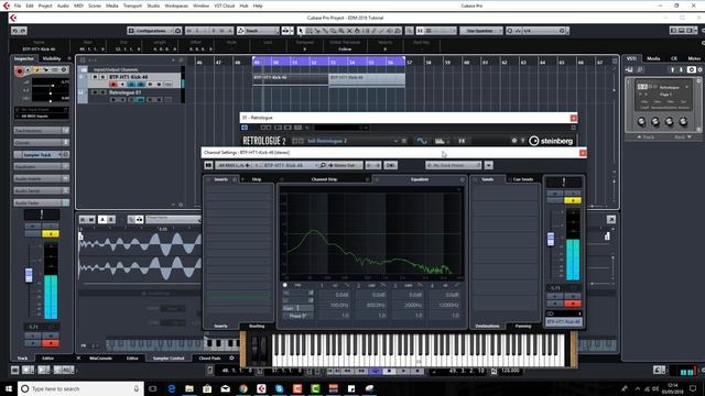 ? Cubase 9.5 Tutorial : Make An EDM Track : Lesson 1 Kick and Bass смотреть онлайн