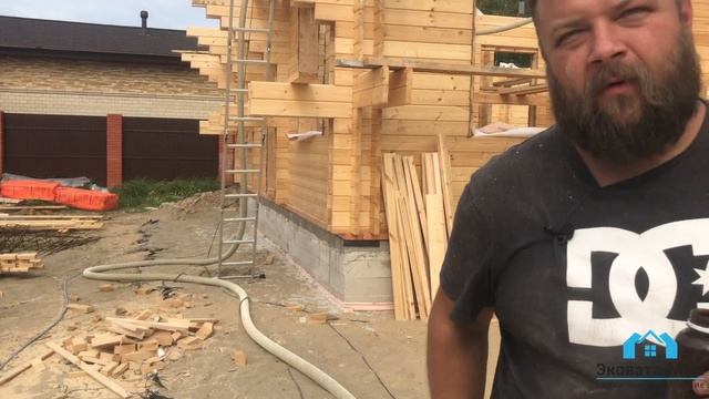 Покраска стен дома из двойного бруса, шлифовка или браширование? смотреть онлайн