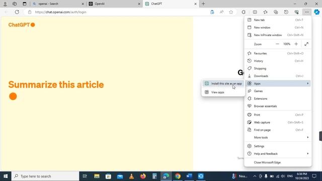 how to download and install chatgpt on windows 10 | Chat GPT for Windows PC | Chat GPT for PC смотреть онлайн
