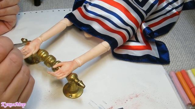 Карвинг рук и ног - этап 2. Шлифовка | Шарнирная кукла |часть 2 | КуколМир