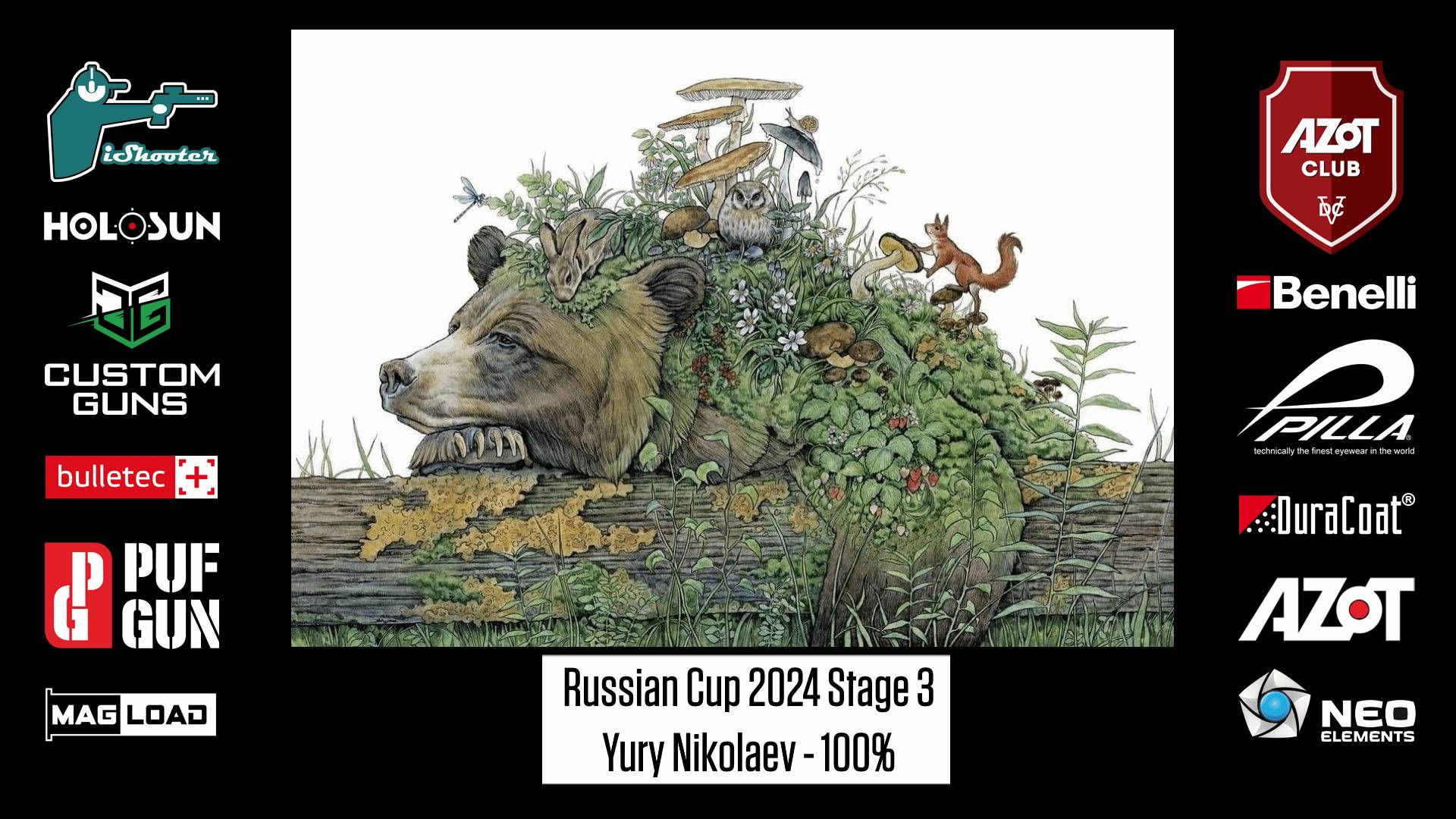 Кубок России 2024 по практической стрельбе из ружья, этап 3 (Тверь)
Юрий Николаев - 100%