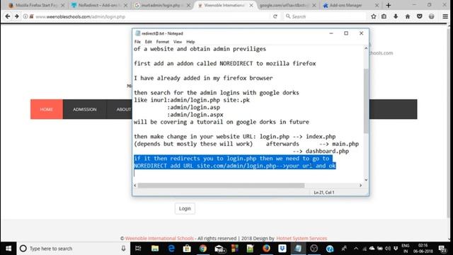 HOW TO BYPASS ADMIN LOGIN BY NOREDIRECT ADDON IN FIREFOX смотреть онлайн