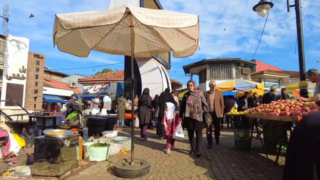 IRAN - Walking In Weekly Bazaar Langrud Gilan Province смотреть онлайн