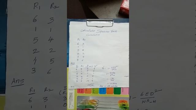 Spearmen rank correlation for bcom 3 sem business statistics смотреть онлайн