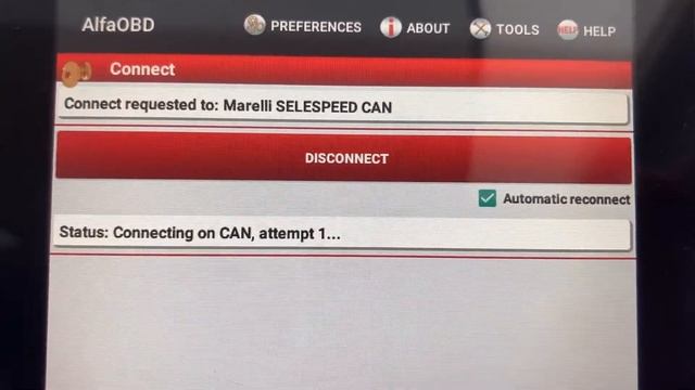 FIAT500 GEARBOX CALIBRATION ALFAOBD