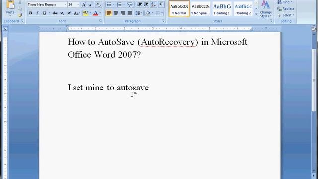 How to AutoSave (AutoRecover) in Microsoft Office Word смотреть онлайн